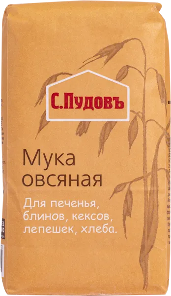 Изображение Мука овсяная С.Пудовъ Хлебзернопродукт м/у, 400 г