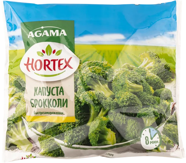 Изображение Овощи замороженные Агама капуста брокколи Агама м/у, 400 г