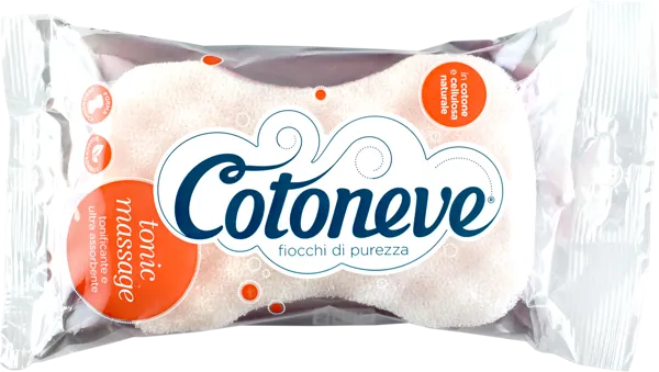 Изображение Губка для тела Котонев массажный слой Сисма м/у, 1 шт