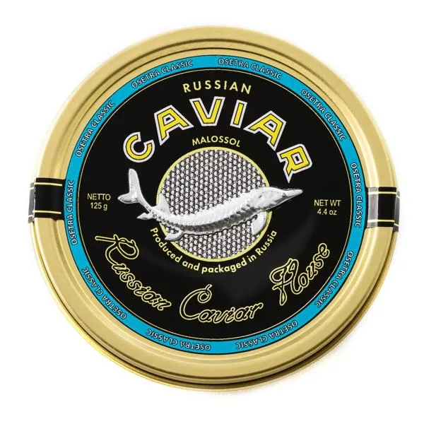 Изображение Икра зернистая осетровая Русский икорный дом классик непастеризованная РТФ Диана ж/б, 125 г