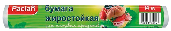 Изображение Бумага 14м для продуктов Паклан жиростойкая СеДо сп к/у, 1 шт