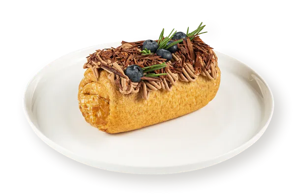 Изображение Торт бенто с шоколадным кремом Блинный Азия с грушей СП ТАБРИС кор 