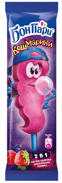Изображение Ягодный десерт замороженный Бон Пари кошмарики Нестле м/у, 59 г
