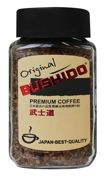 Изображение Кофе растворимый Бушидо оригинал Хасо Гумлиген с/б, 50 г