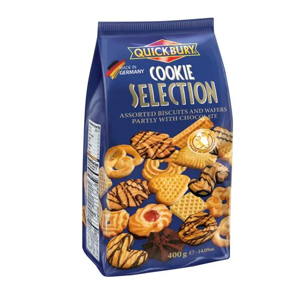 Изображение Ассорти печенье вафли Квикбери с шоколадом Квикбери м/у, 400 г