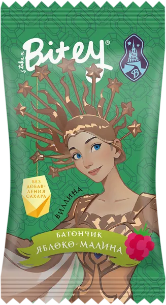 Изображение Батончик фруктово-ягодный Байт яблоко малина Биофудлаб м/у, 25 г