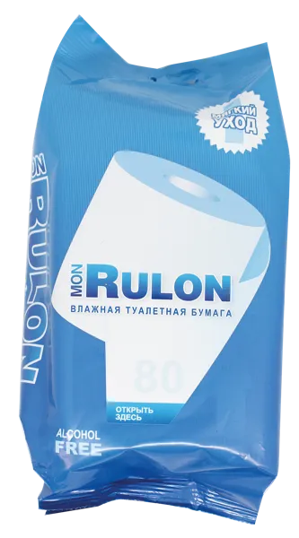 Изображение Туалетная бумага влажная Мон рулон Авангард ООО м/у, 80 шт