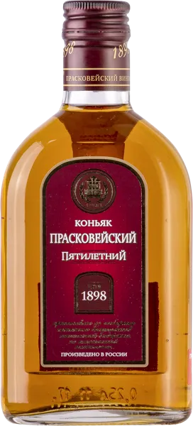 Изображение Коньяк 5 лет 40% Прасковея 5 звезд Прасковейское с/б, 0,25 л