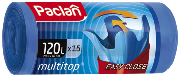 Изображение Мешки для мусора 120л Паклан мультитоп завязки СеДо сп м/у, 15 шт