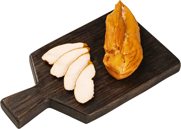 Изображение Мясо кур варено-копченое Филе цельное фирменное СП ТАБРИС вес 