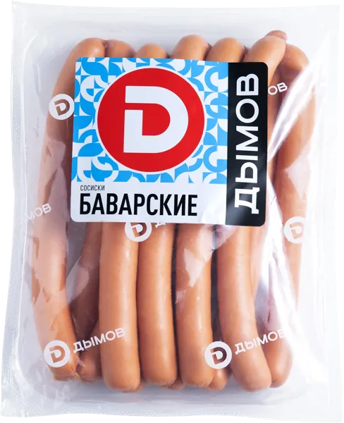 Изображение Сосиски вареные н/о Дымов баварские Дымовское КП  