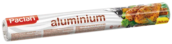 Изображение Фольга для запекания Паклан алюминиевая 30м СеДо сп к/у, 1 шт