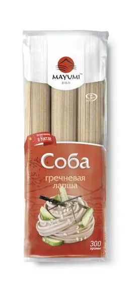 Изображение Лапша гречневая Маюми соба Чжуншань м/у, 300 г