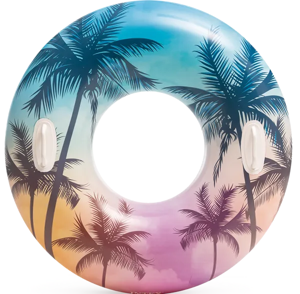 Изображение Круг 97см для плавания Интекс лаш тропикал прозрачный Интекс к/у, 1 шт