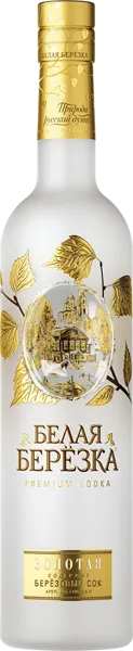 Изображение Водка Спирт Люкс 40% Белая Березка золотая Омсквинпром с/б, 0,5 л