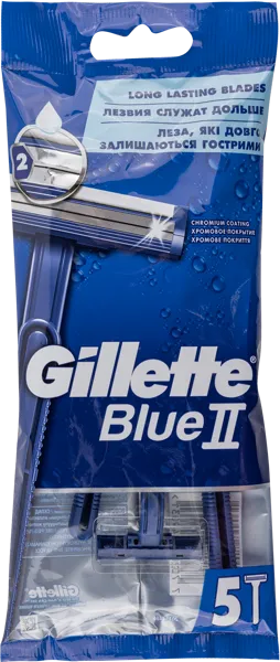 Изображение Станок для бритья одноразов Жиллетт блю 2 Проктер Энд Гэмбл м/у, 5 шт
