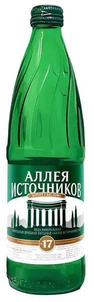 Изображение Мин вода газ рН 6,4 Аллея источников 17 лечебная Аква-Вайт с/б, 0,5 л
