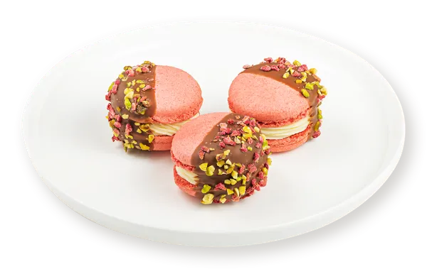 Изображение Пирожное воздушное Макарон пломбир с вишней СП ТАБРИС п/б, 33 г