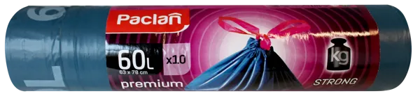 Изображение Мешки для мусора 60л Паклан премиум завязки СеДо сп м/у, 10 шт