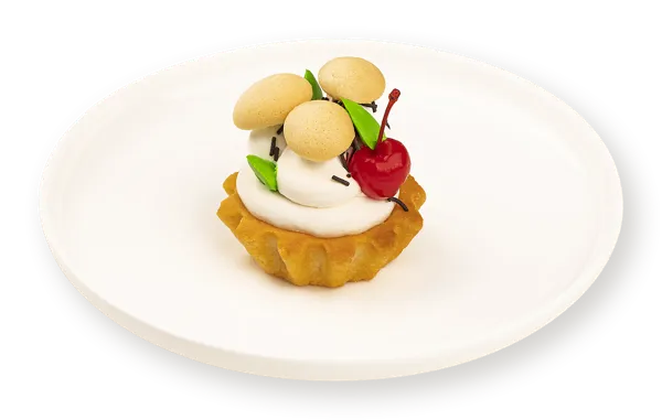 Изображение Пирожное песочное Корзиночка грибочки со сметанным кремом СП ТАБРИС п/б, 80 г