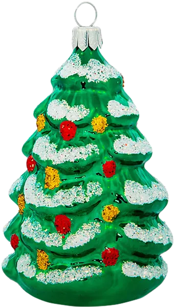 Изображение Ёлочное украшение стекло Ёлочка Ёлочка С539 Клинская игрушка к/у, 1 шт