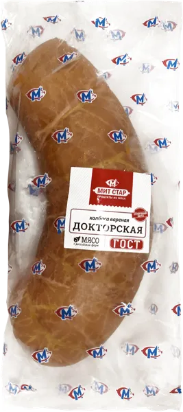 Изображение Колбаса вареная без глютена Мит Стар докторская Мит Стар ООО в/у 