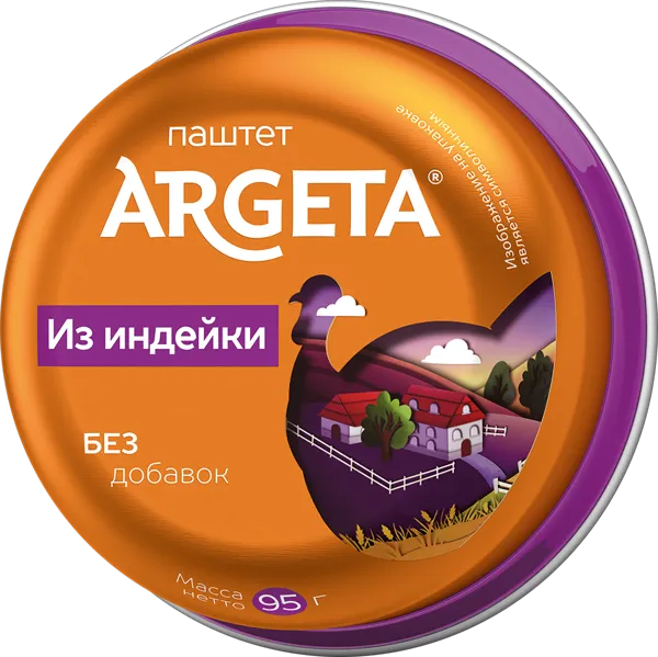 Изображение Паштет Аргета из мяса индейки Колинска ж/б, 95 г
