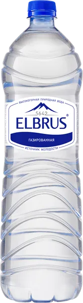 Изображение Вода газ рН 7.6 Эльбрус питьевая Гросс п/б, 1,5 л