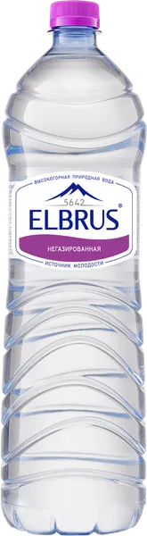 Изображение Вода негаз рН 7.6 Эльбрус питьевая Гросс п/б, 1,5 л