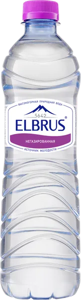 Изображение Вода негаз Эльбрус питьевая рН 7.6 Гросс п/б, 0,5 л