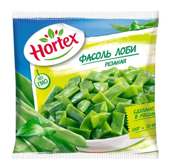 Изображение Овощи замороженные Агама фасоль лоби резаная Агама м/у, 400 г