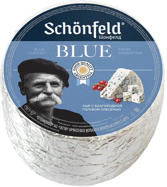 Изображение Сыр 54% с голубой плесенью Шонфелд блю Сан Игнасио  