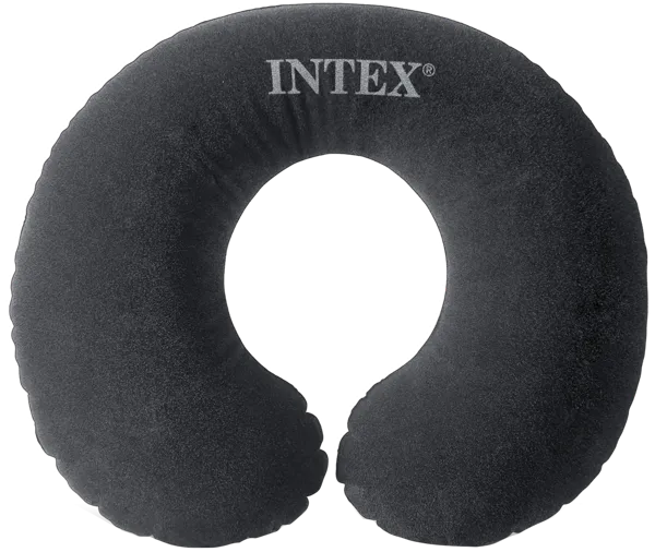 Изображение Подушка 36*30см для путешествий Интекс черная Интекс к/у, 1 шт