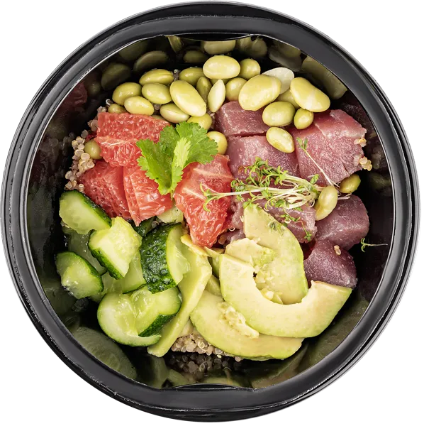 Изображение Салат Боул по-корейски С филе тунца с киноа и овощами СП ТАБРИС пл/уп, 250 г