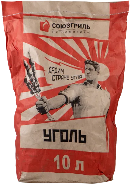 Изображение Уголь древесный Союзгриль марка А сорт 1 ПЛК Эко Энергия м/у, 10 л