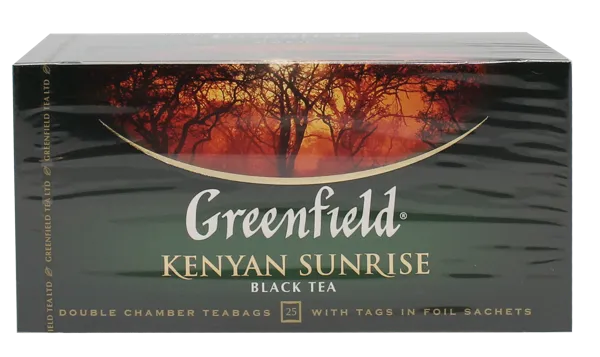 Изображение Чай черный в пакетиках Гринфилд кениан санрайс Орими Трейд кор, 25*2 г