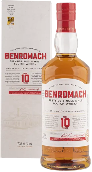 Изображение Виски односолодовый Бенромах спейсайд 10 лет Бенромах п/у, 0,7 л