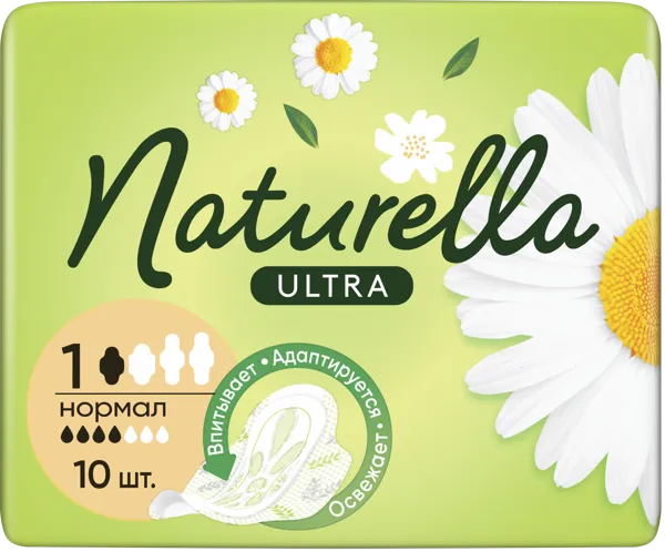 Изображение Прокладки нормал Натюрелла ультра ромашка Проктер Энд Гэмбл м/у, 10 шт