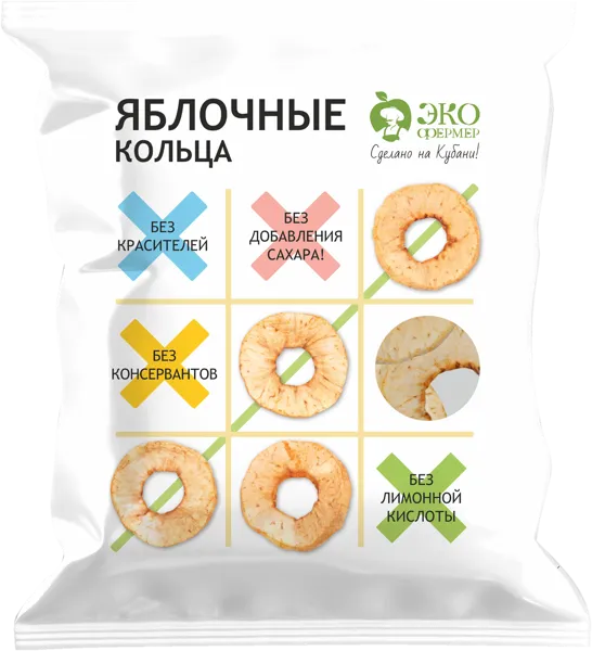 Изображение Сухофрукты из г.Краснодара Экофермер яблоко Биодинамика м/у, 75 г