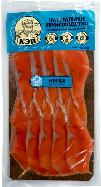 Изображение Рыба г.Краснодар Нерка ломтики с/с КЭП ООО в/у, 150 г