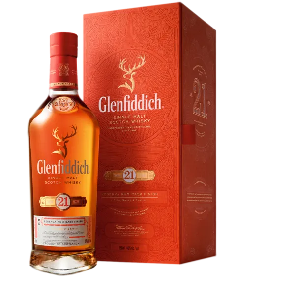 Изображение Виски односолодовый Гленфиддик спейсайд 21 год Уильям Грант туба п/у, 0,70 л