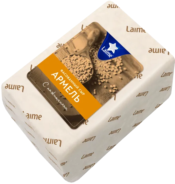 Изображение Сыр 50% полутвердый Лайме армель с пажитником Продлайн  