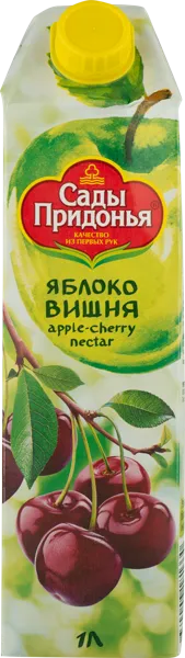 Изображение Сок с мякотью Сады придонья яблоко вишня Сады Придонья т/п, 1 л