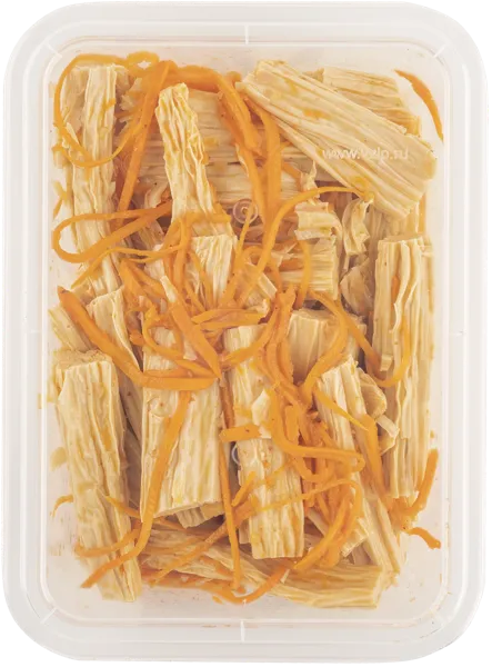 Изображение Закуска по-корейски Спаржа соевая с морковью маринованная СП ТАБРИС пл/уп, 400 г