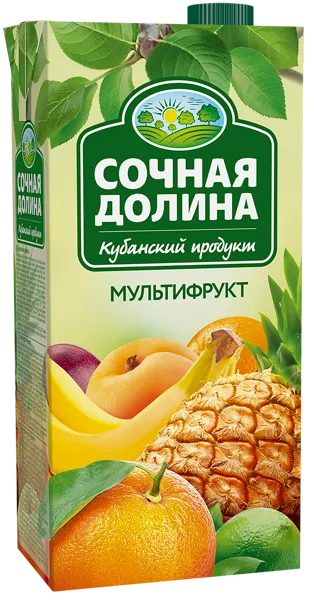 Изображение Напиток Сочная долина мультифрукт ЮСК т/п, 1,93 л