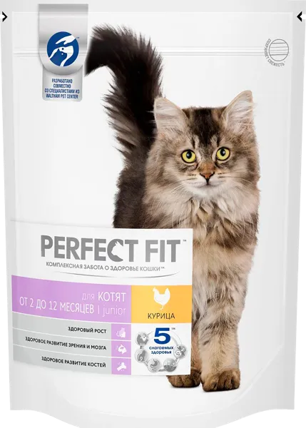 Изображение Корм для котят Перфект Фит курица Марс м/у, 650 г