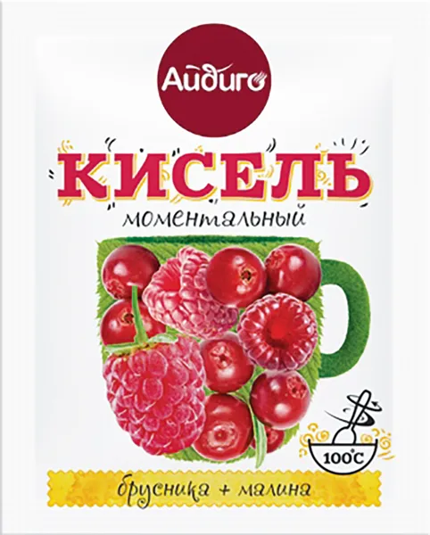 Изображение Кисель Айдиго брусника малина Айдиго м/у, 25 г
