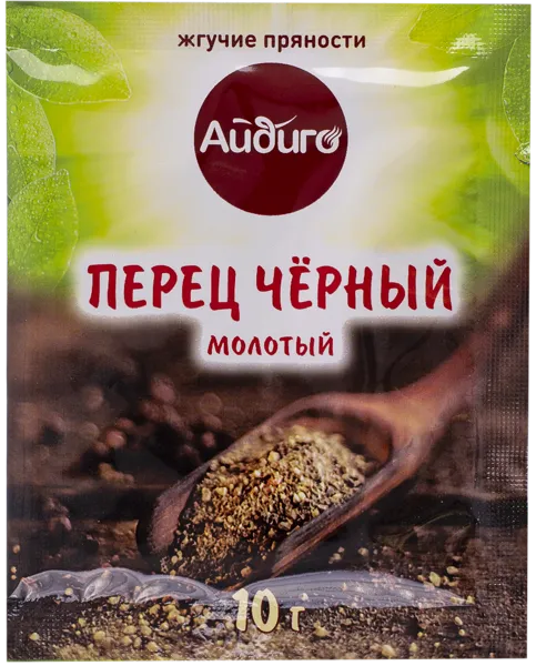 Изображение Перец черный молотый Айдиго Айдиго м/у, 10 г