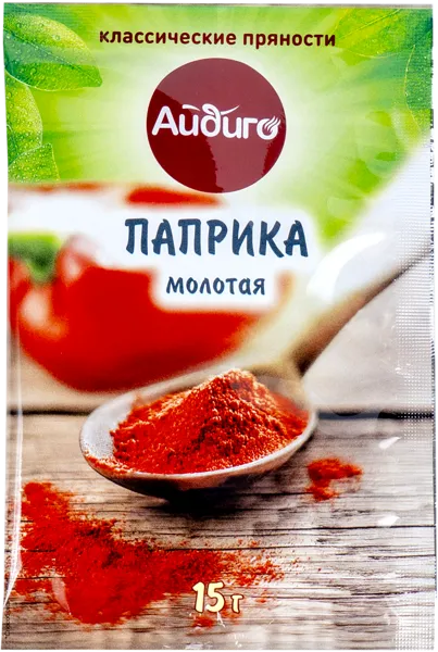 Изображение Паприка красная молотая Айдиго Айдиго м/у, 15 г