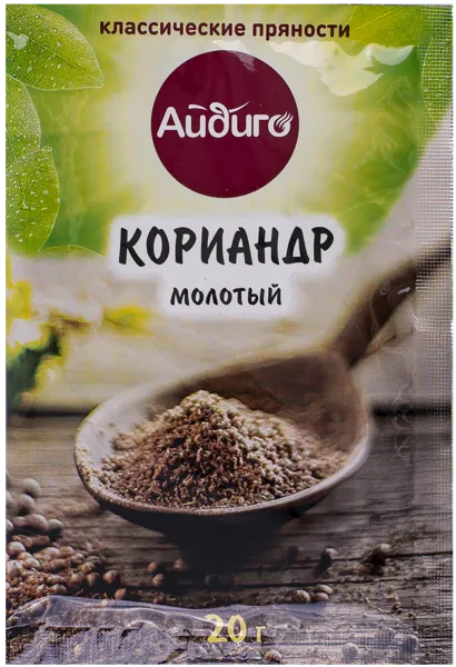 Изображение Кориандр молотый Айдиго Айдиго м/у, 20 г
